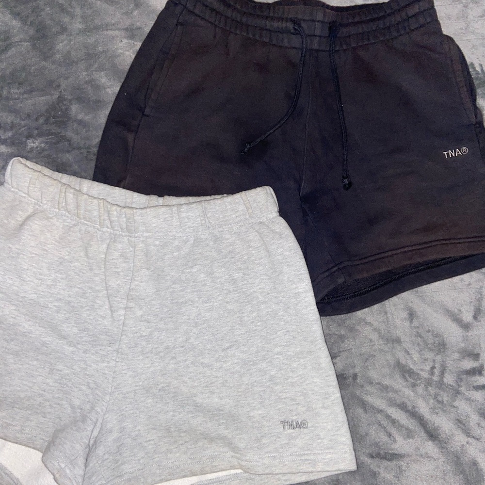 TNA Black and Gray Short Set